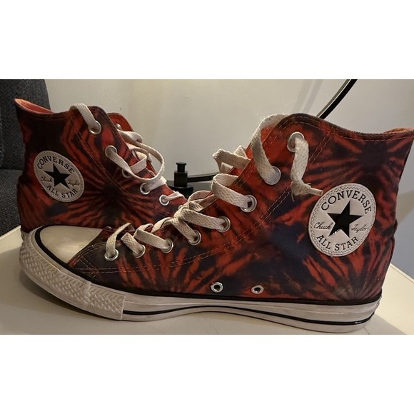 Converse‎ All Star Chuck Taylor High Sneakers Mens 11 Coral Blue Tie Dye Shoes - Picture 4 of 9